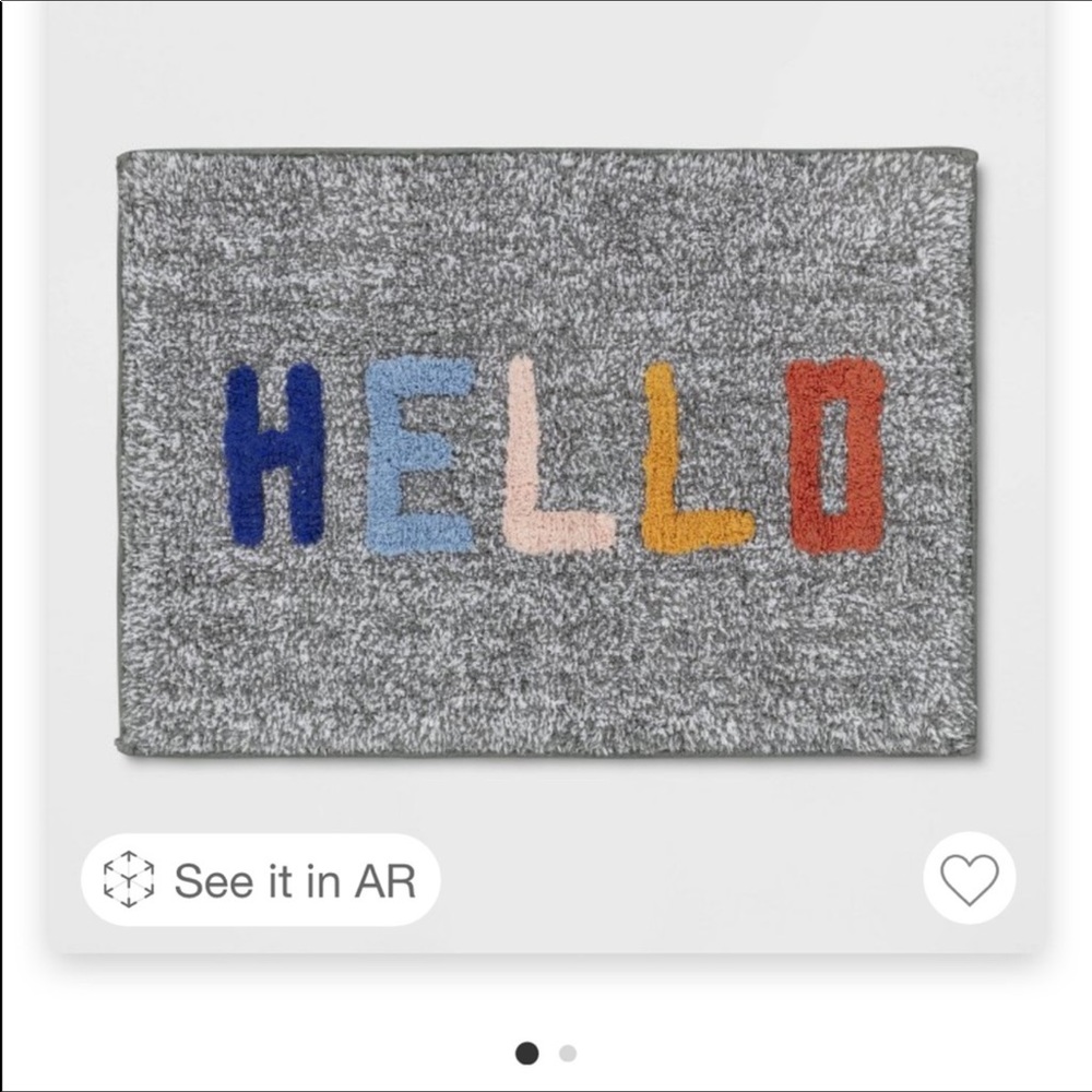 target “hello” bath rug
